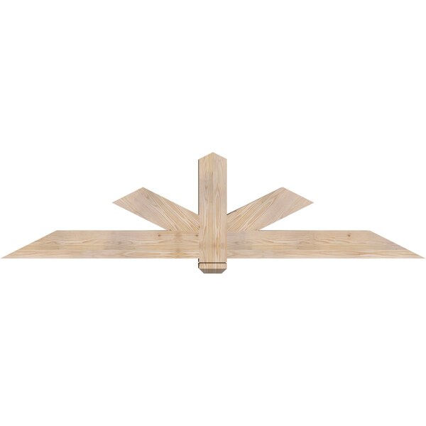 Ekena Millwork Kennewick Smooth Timber Gable Bracket, Douglas Fir, 84"W x 21"H x 5 1/2"D x 5 1/2"F, 6/12 Pitch GBW084X21X0606KEN00SDF - main